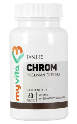 Myvita Chrom (pikolinian chromu) 60 tabletek
