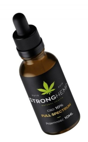 Olejek konopny CBD 10% premium hemp oil 10 ml Strong Hemp
