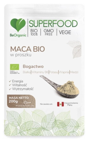 BeOrganic Maca BIO Proszek 200g