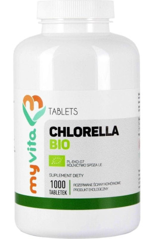 MyVita Chlorella BIO rozerwane ściany komórkowe 250 mg - 1000 tabl