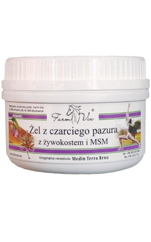 Żel Czarci Pazur z Żywokostem i MSM 350 ml FarmVix