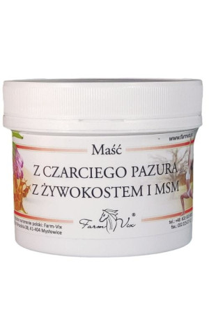 Maść Czarci Pazur z Żywokostem i MSM 150 ml FarmVix
