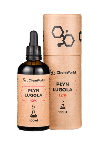 ChemWorld - Płyn Lugola 12% Bardzo Mocny 100 ml - Jod CZDA