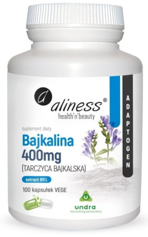 Aliness Bajkalina (Tarczyca bajkalska) Extract 85% 400 mg 100 kaps