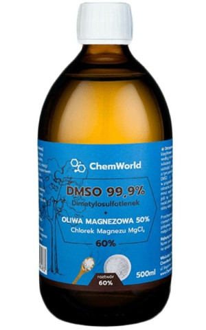 DMSO Dimetylosulfotlenek z Magnezem (chlorek) Roztwór 60% (500 ml) ChemWorld