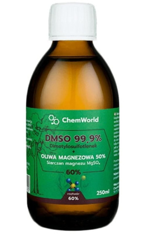 DMSO Dimetylosulfotlenek z Magnezem (siarczan) – Roztwór 60% (250 ml) ChemWorld