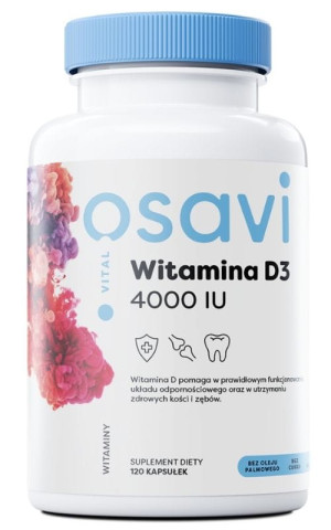 Osavi Witamina D3 4000 IU Quali-D 120 kapsułek