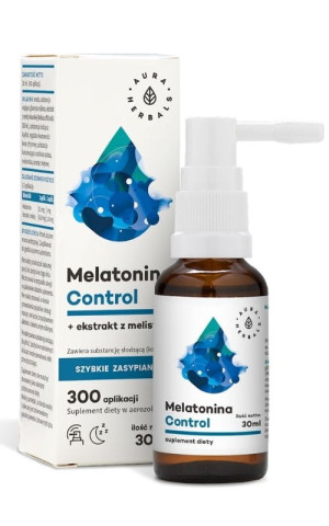 Melatonina Control + Melisa, areozol 30 ml Aura Herbals
