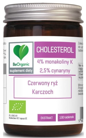 BeOrganic Cholesterol BIO 200 mg (100 tabletek)