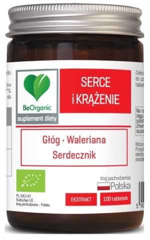 BeOrganic Serce i Krążenie BIO 500 mg (100 tabletek)
