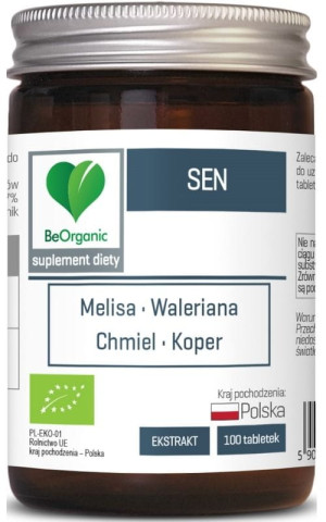 BeOrganic Sen BIO 450 mg (100 tabletek)