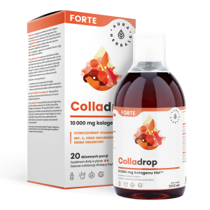 Colladrop Forte, kolagen morski 10000 mg, płyn 500 ml, Aura Herbals