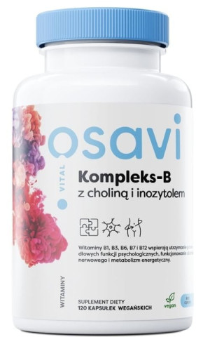 Osavi Kompleks-B z Choliną i Inozytolem 120 kapsułek
