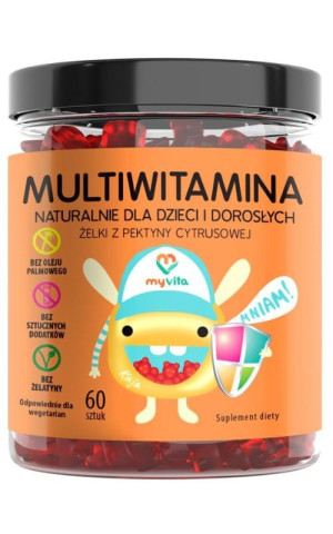 Myvita Żelki naturalne MULTIWITAMINA 60 szt