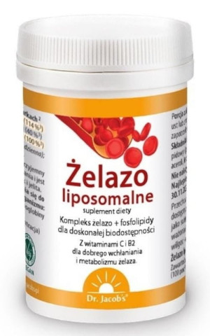 Żelazo liposomalne 64 g Dr. Jacobs