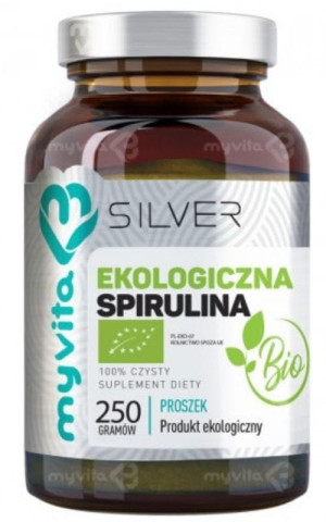 Myvita SILVER PURE 100% Spirulina BIO proszek 250 g