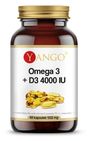 Yango Omega 3 + D3 4000 IU, 60 kapsułek