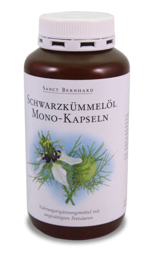 Olej z Czarnuszki 400 kaps.(500 mg) Sanct Bernhard