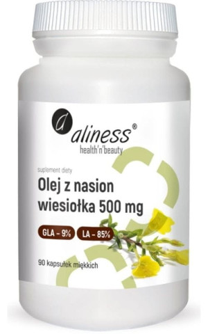 Aliness Olej z nasion wiesiołka 9%/85% 500 mg 90 kaps