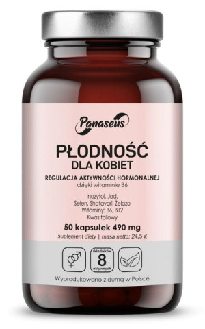 Panaseus Płodność dla kobiet 50 kapsułek