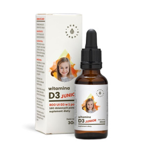 Witamina D3 JUNIOR 800IU (30 ml) Aura Herbals