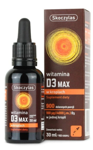 Skoczylas Witaminy D3 MAX 4000IU, 30 ml