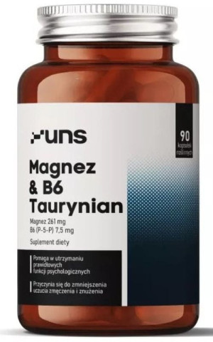Taurynian magnezu + B6 (90 kapsułek) UNS
