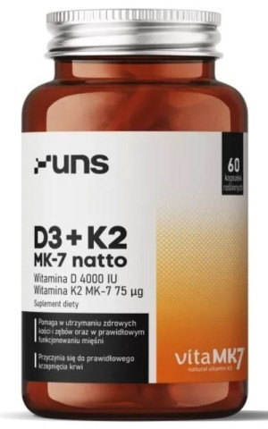 Witamina D3 + K2 60 kapsułek UNS