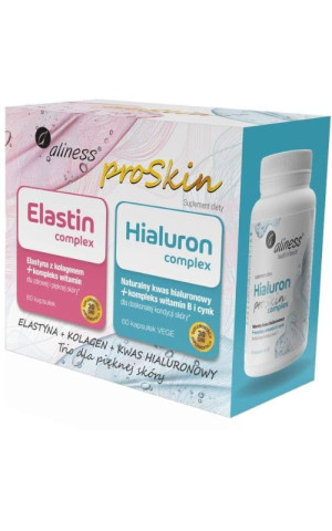 Aliness Zestaw ProSkin (Elastin Complex + Hialuron Complex) 2x 60 kapsułek