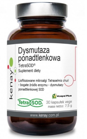 Kenay Dysmutaza ponadtlenkowa TetraSOD 30 kapsułek