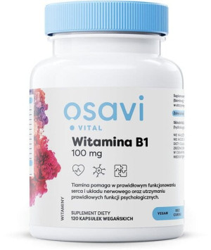 OSAVI Witamina B1 100 mg 120 kapsułek wege