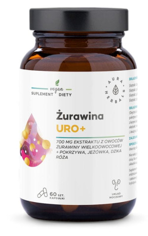 Żurawina Uro+ , 60 kapsułek Aura Herbals