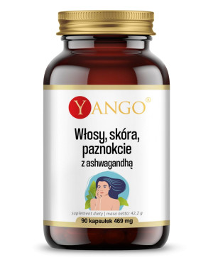 Yango Włosy skóra paznokcie z Ashwagandhą 90 kaps