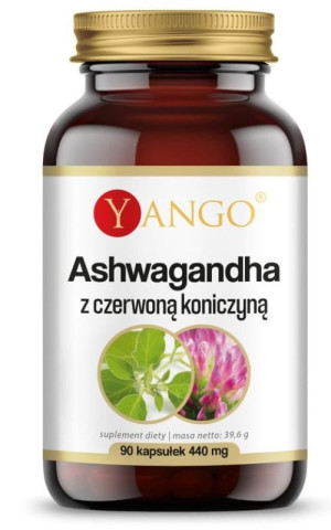 Yango Ashwagandha z czerwoną koniczyną 90 kapsułek