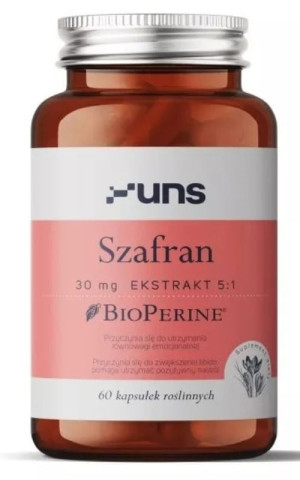 Szafran 30mg 60 kapsułek UNS