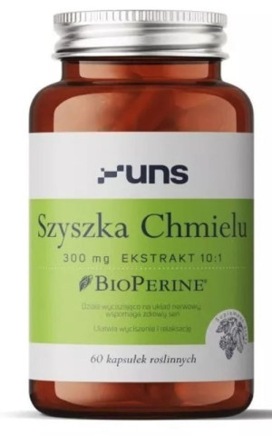 Szyszka chmielu 300mg 60 kapsułek UNS