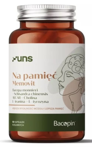 Na pamięć Memovit 90 kapsułek UNS