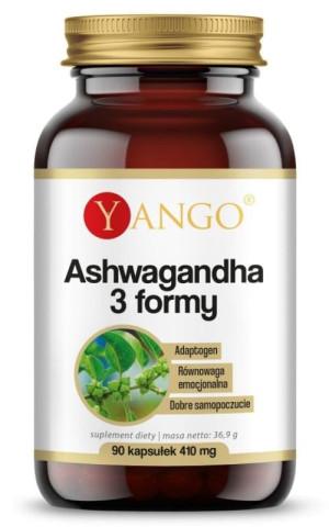 Yango Ashwagandha 3 formy 90 kapsułek