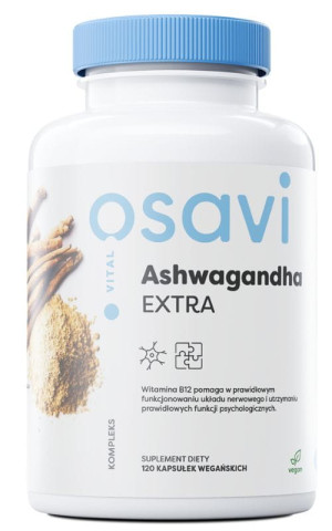 Osavi Ashwagandha Extra + B12 400 mg 120 kapsułek