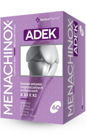Menachinox ADEK 60 kapsułek Xenico Pharma
