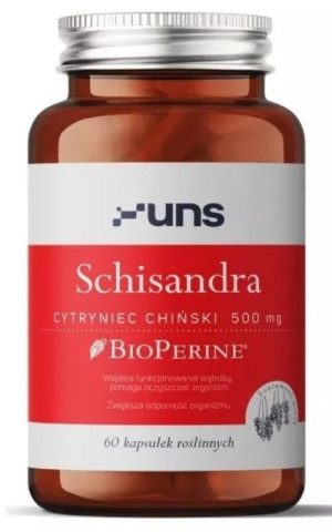 Schisandra (cytryniec chiński 500mg) 60 kapsułek UNS