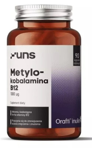Witamina B12 Metylokobalamina 90 kapsułek UNS