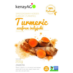 Kenay Kurkuma (Turmeric) - sproszkowany korzeń (curcuma longa) - 200 g