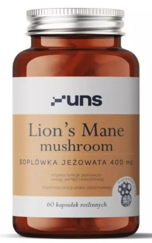 Lions Mane mushroom (400mg) 60 kapsułek UNS