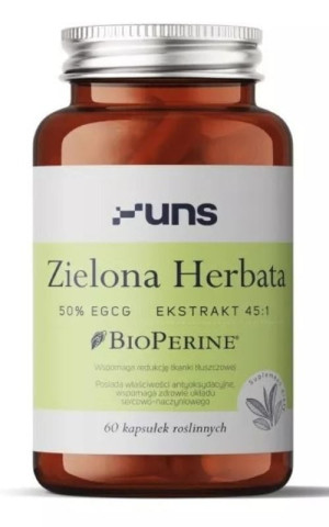 Zielona Herbata 50% EGCG 60 kapsułek UNS