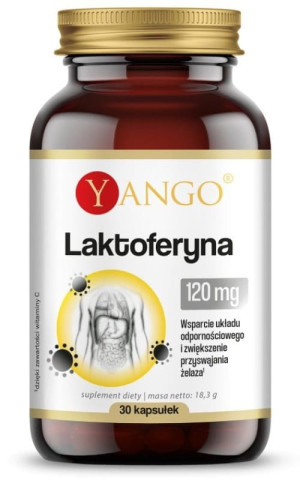 Yango Laktoferyna 120mg z Witaminą C - 30 kapsułek