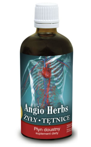 Angio Herbs - Żyły Tętnice 100ml Inwent Herbs