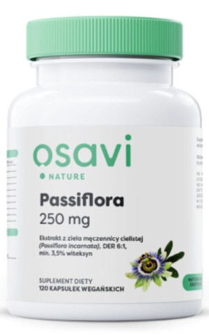 Osavi Passiflora (męczennica) 250 mg 120 kapsułek