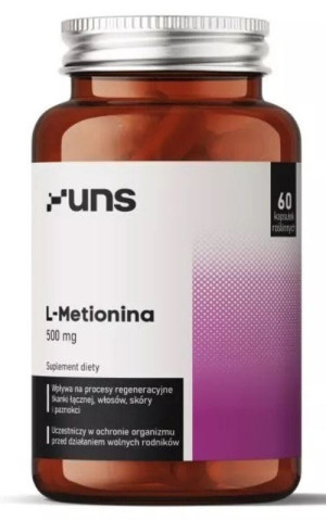 L-Metionina 500mg 60 kapsułek UNS