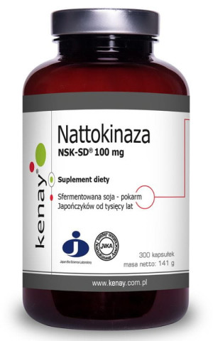 Kenay Nattokinaza 100 mg NSK-SD 300 kaps. Japan Bio Science